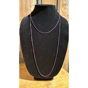 925 Milor Italy Purple Rope Chain Necklace Layer set of 2